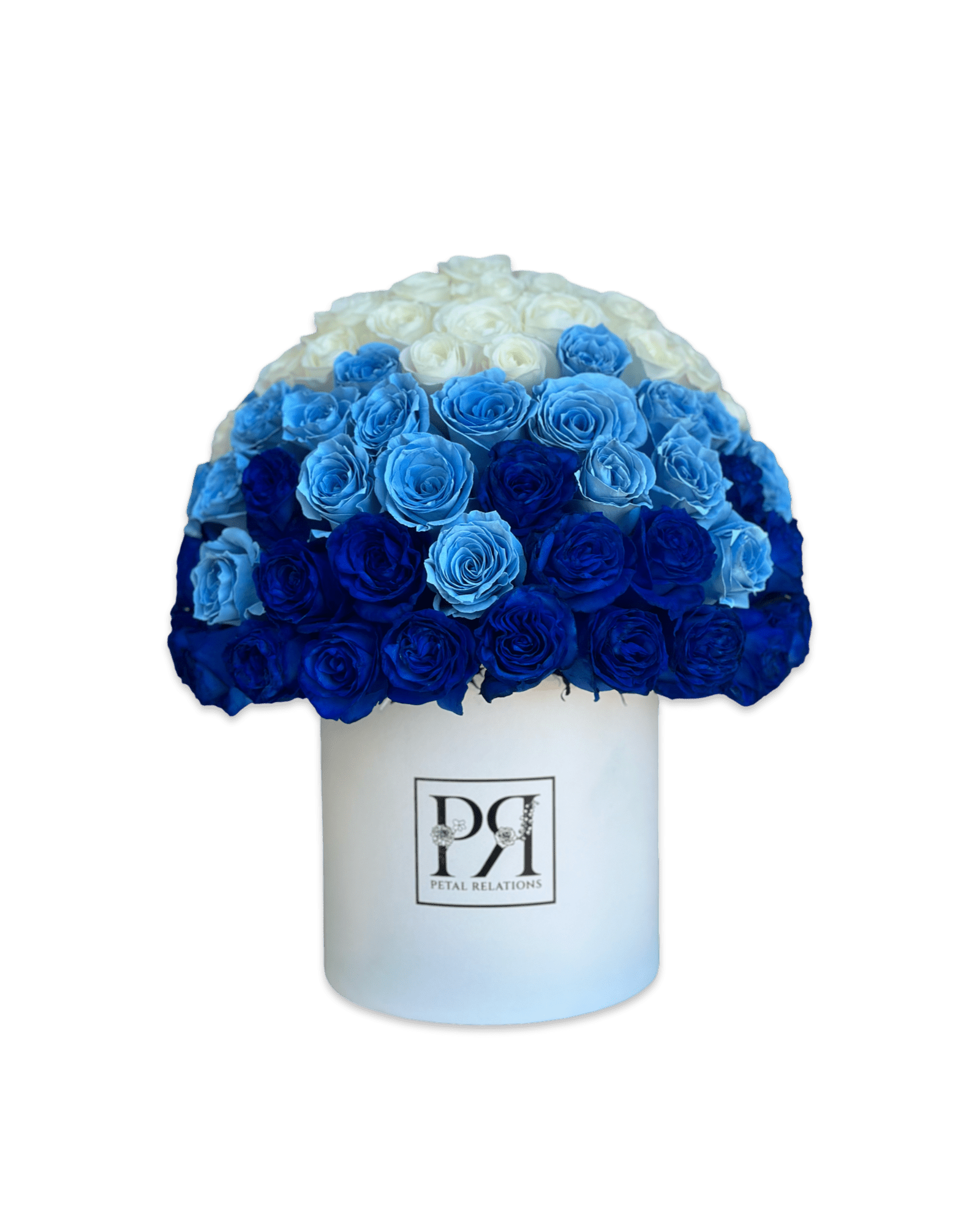 bar mitzvah bat mitzvah blue flowers Blue Ombre in a Box - Petal Relations
