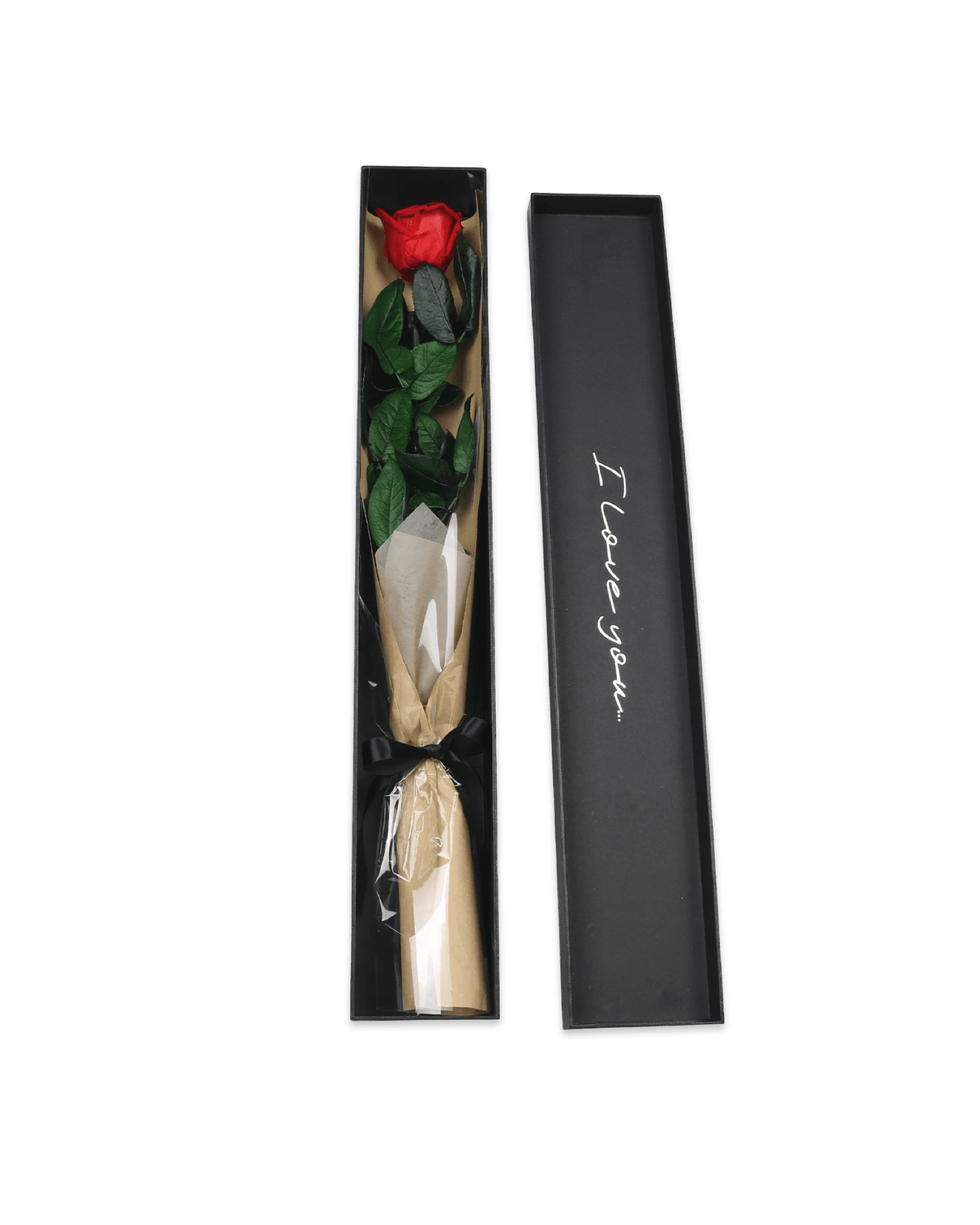 Long Stem Forever Red Rose - Petal Relations LA