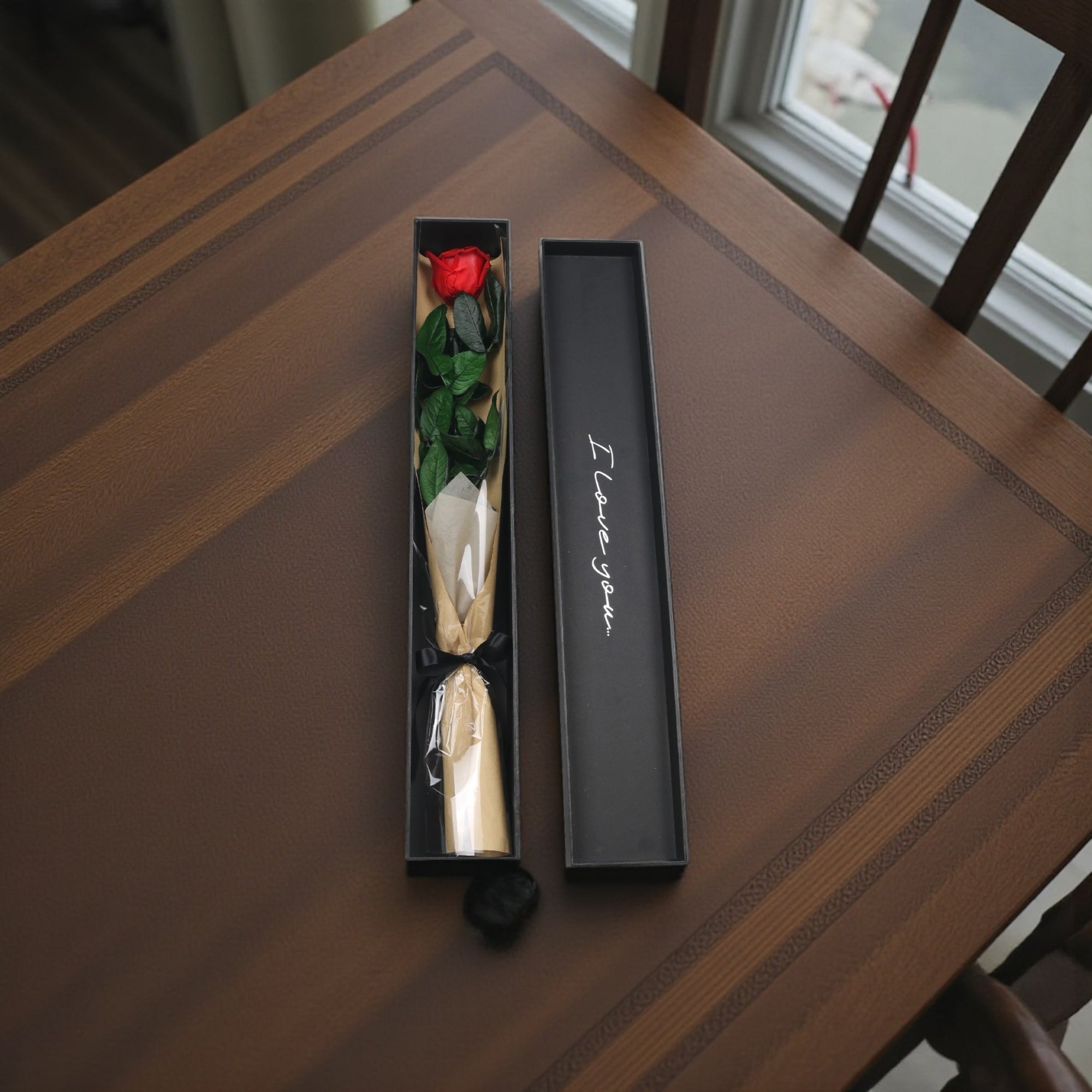 Long Stem Forever Red Rose - Petal Relations LA
