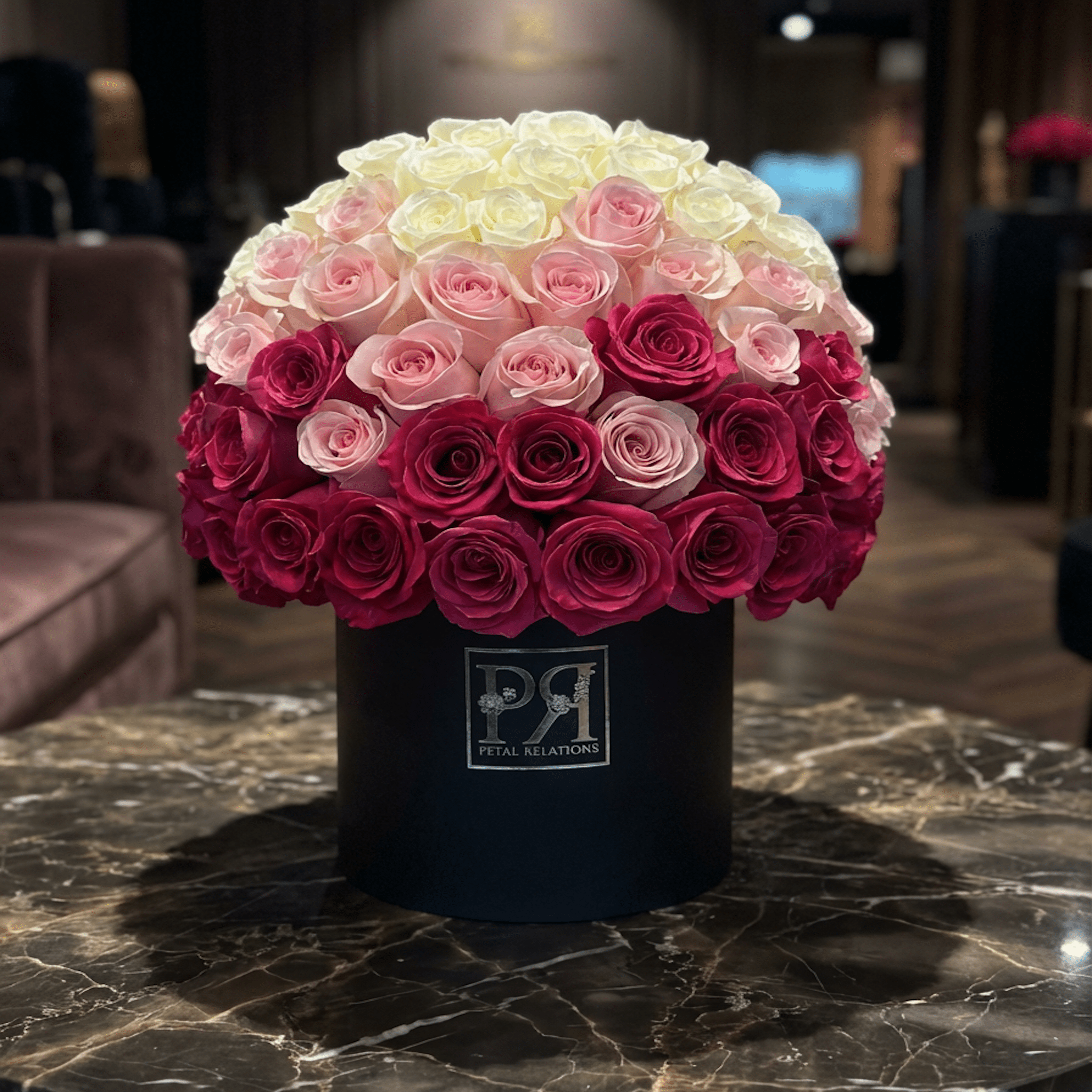 Pink Ombre in a Box - Petal Relations LA