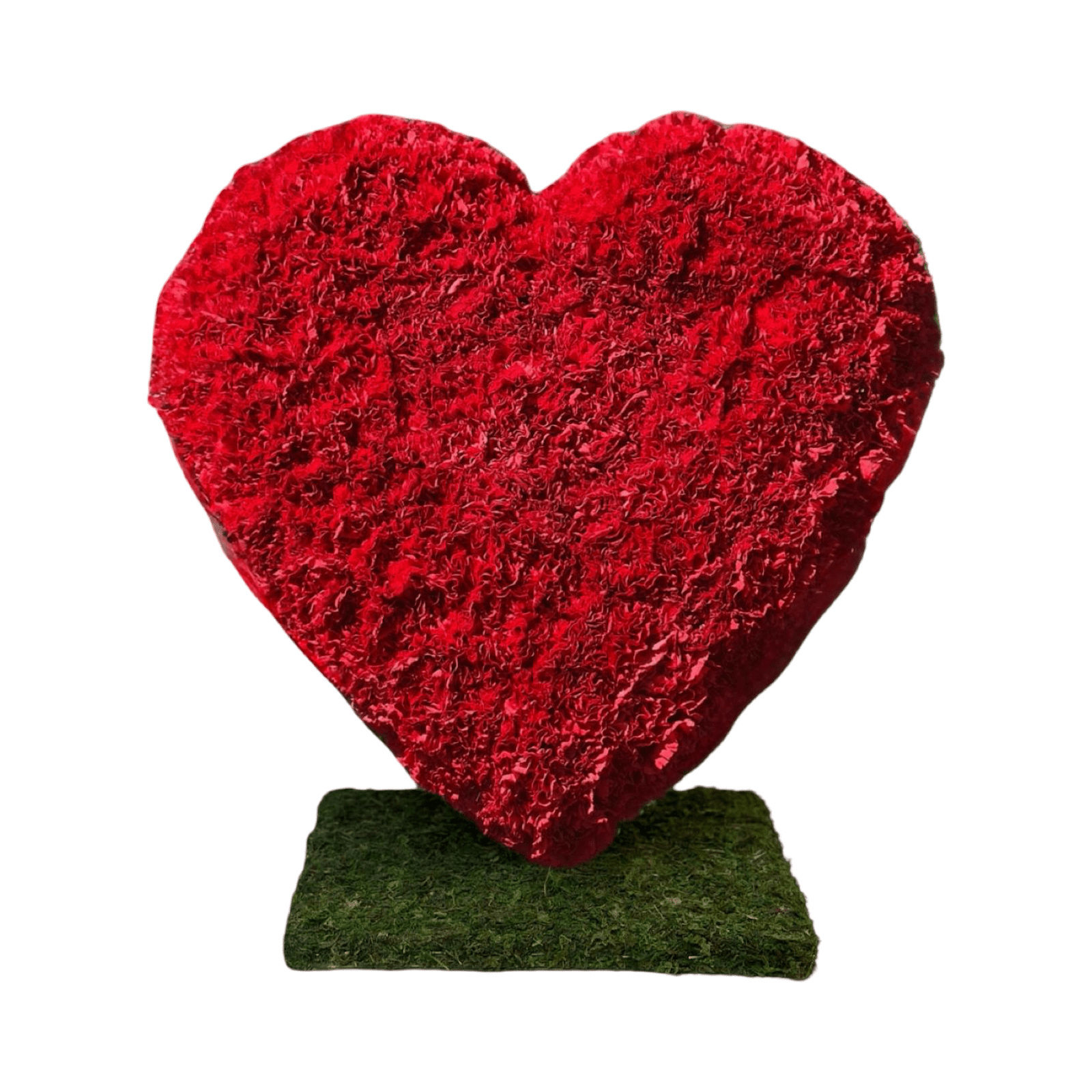 PR Standing Heart: Carnations - Petal Relations LA