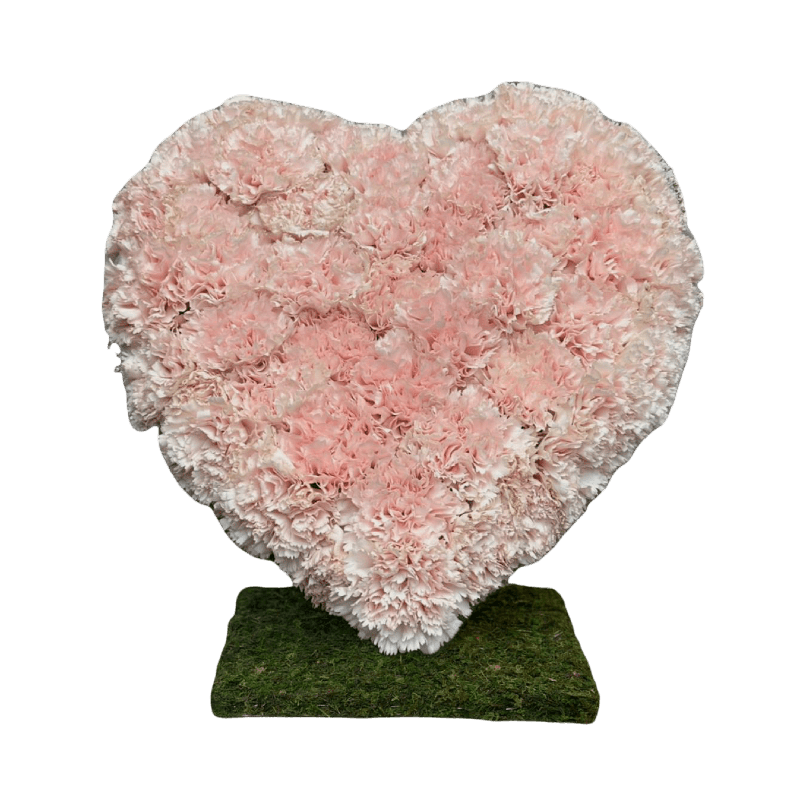 PR Standing Heart: Carnations - Petal Relations LA