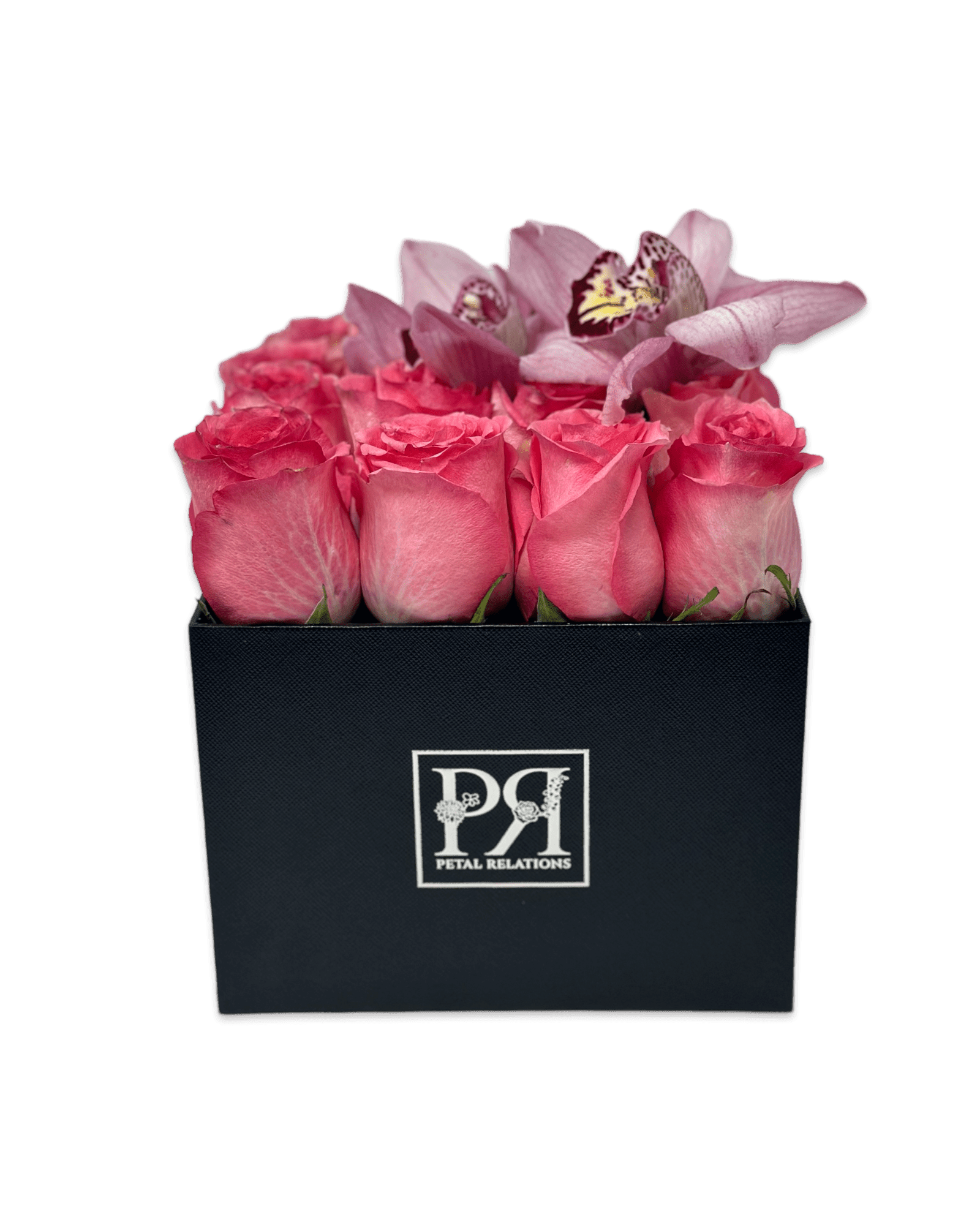 Romance in a Box with Cymbidium Orchids - Petal Relations LA