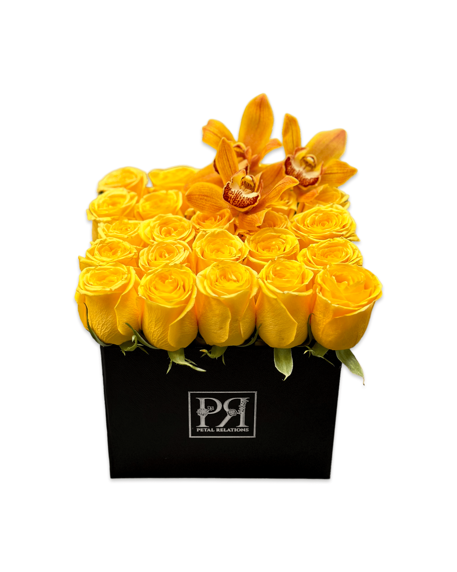 Romance in a Box with Cymbidium Orchids - Petal Relations LA