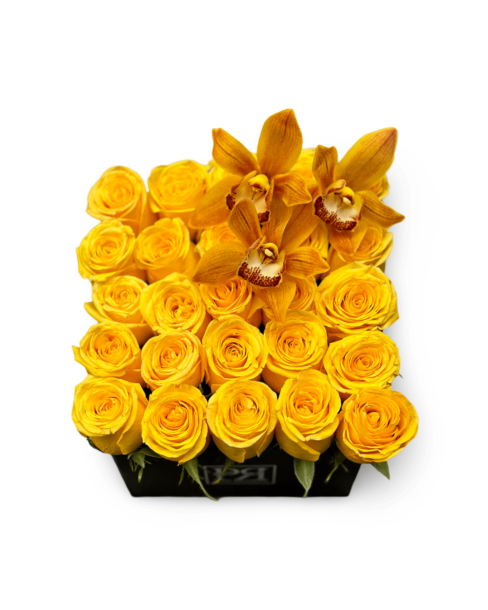 Romance in a Box with Cymbidium Orchids - Petal Relations LA