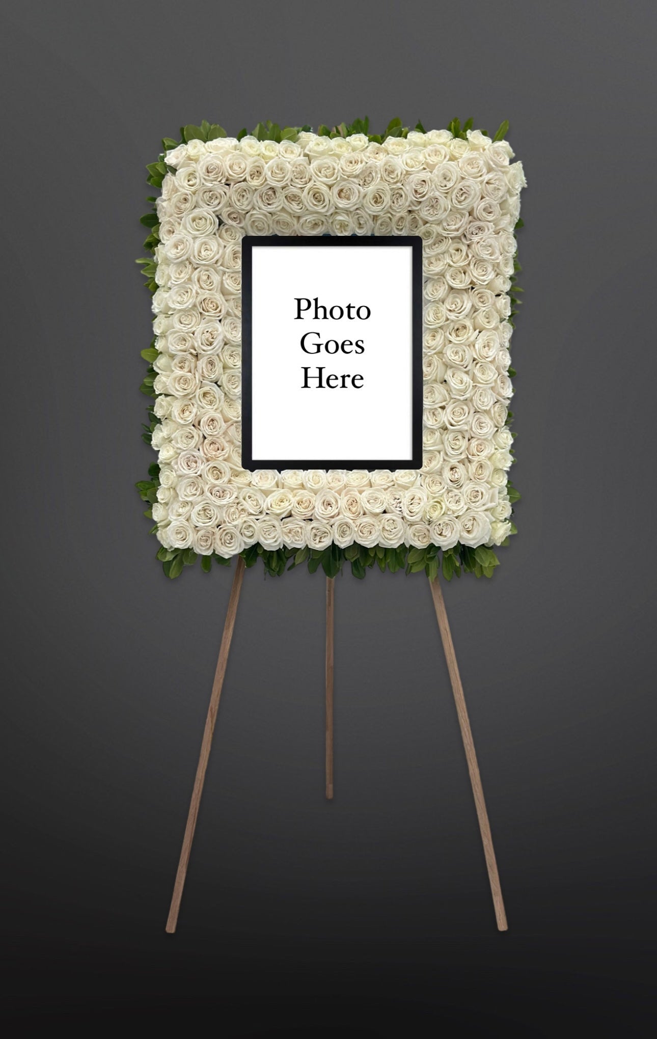 Roses Portrait Memorial Easel - Petal Relations LA