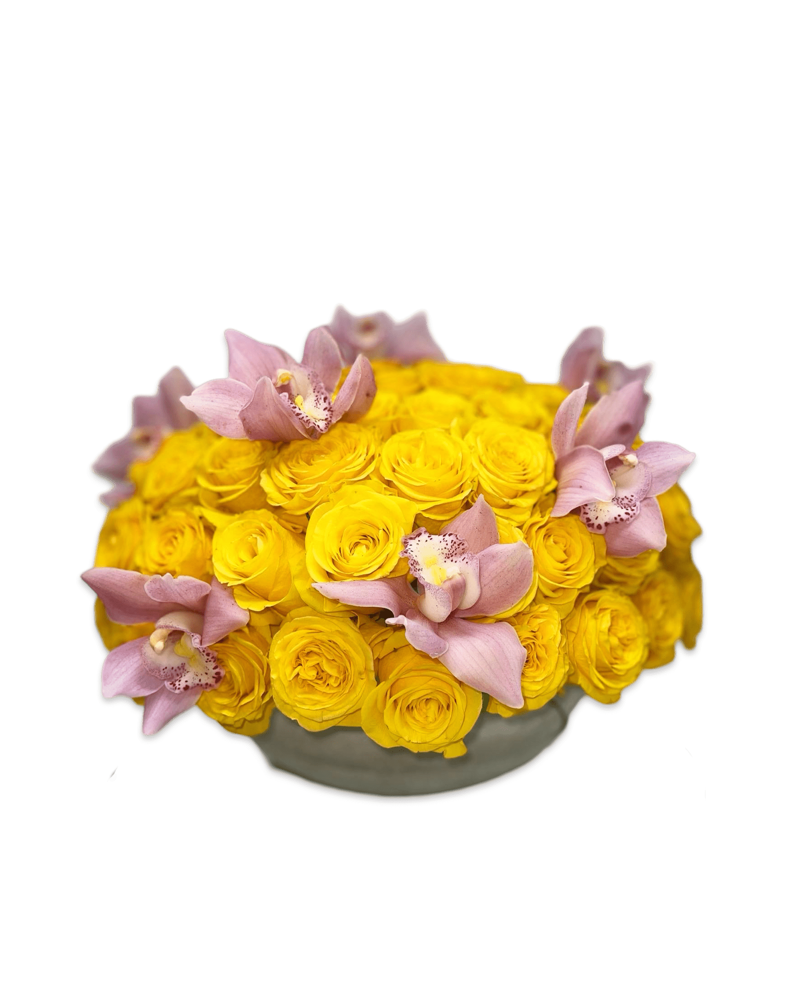 Simply Rose with Cymbidium Orchids - Petal Relations LA