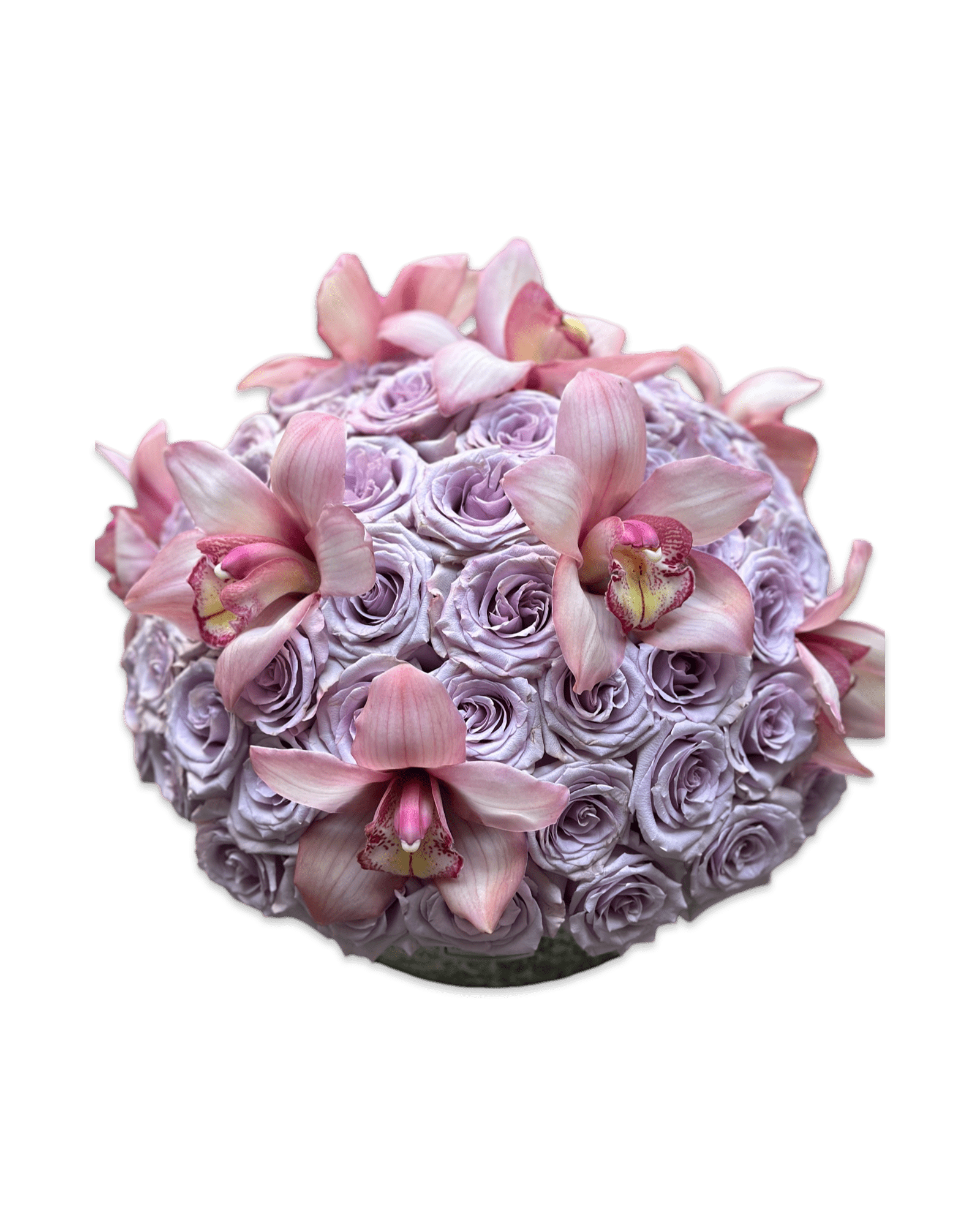 Simply Rose with Cymbidium Orchids - Petal Relations LA