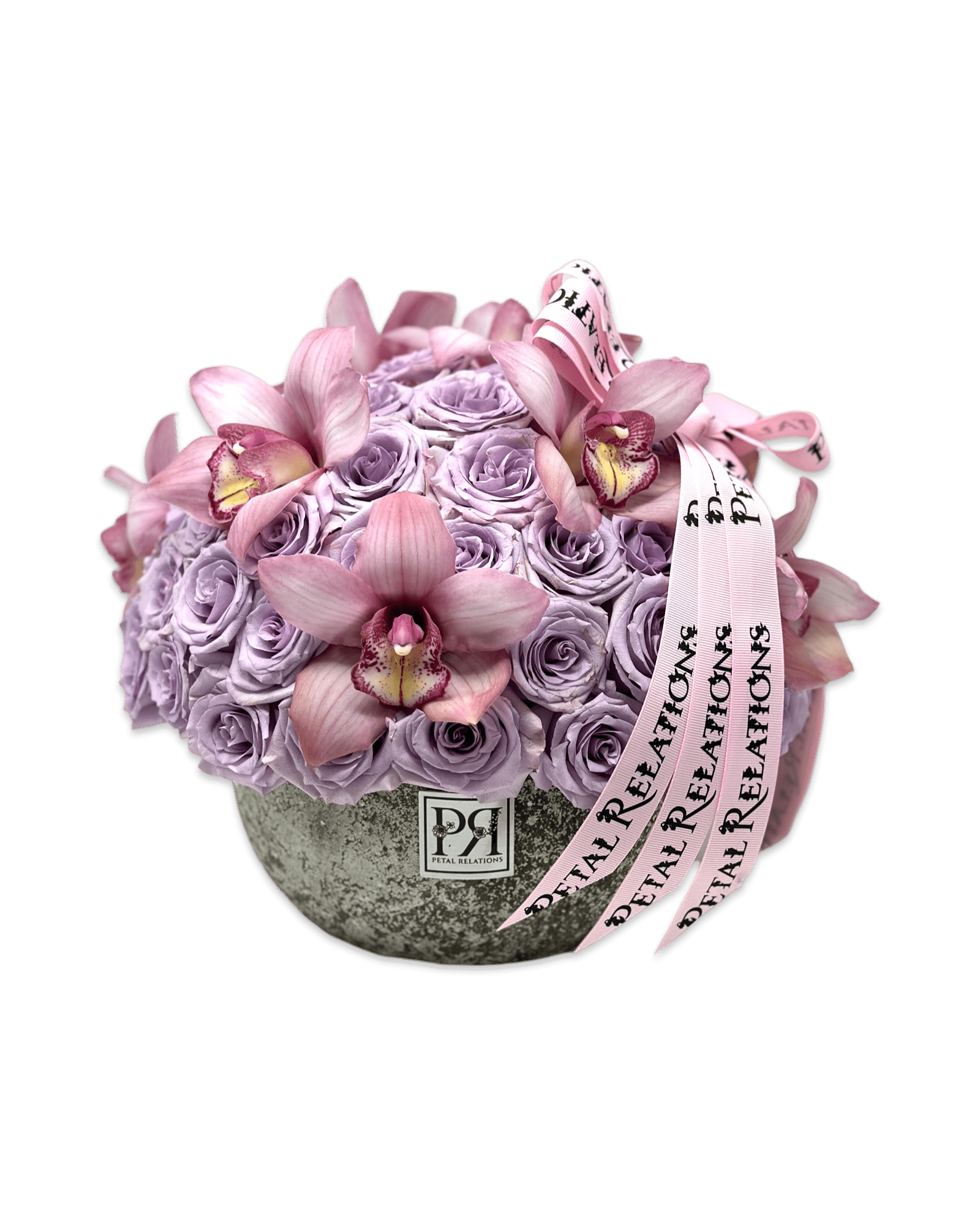 Simply Rose with Cymbidium Orchids - Petal Relations LA