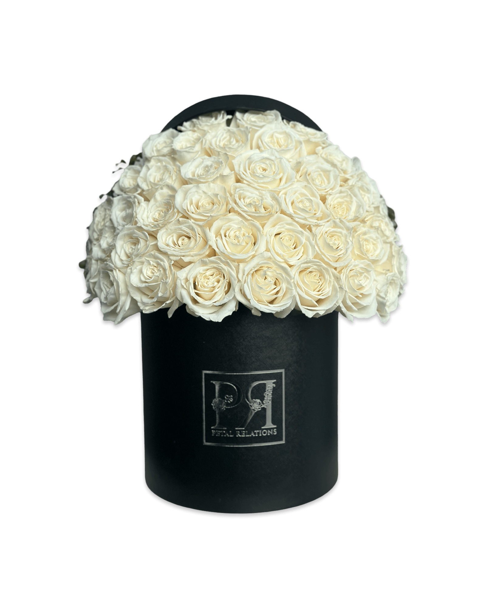 White Simply Rose in a Box - Petal Relations LA